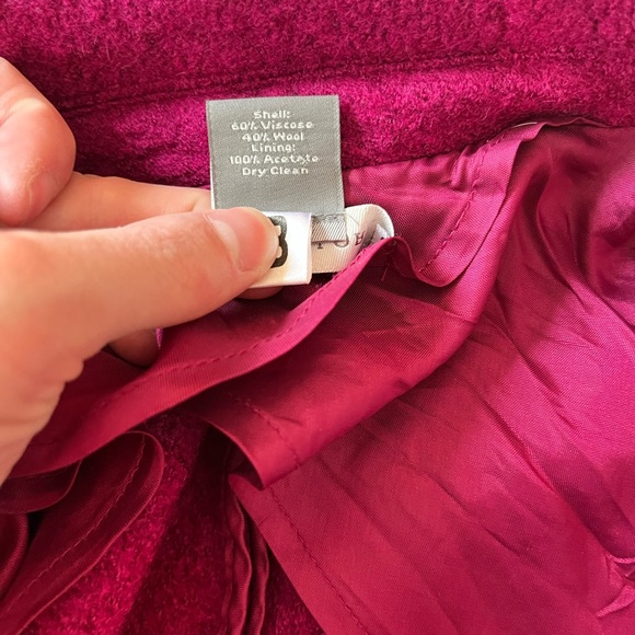 Ann Taylor Double Breasted wool blend coat - Picture 4 of 4